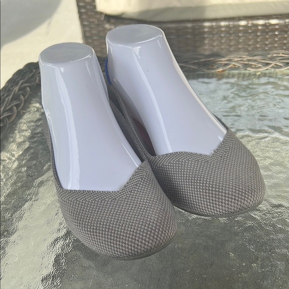 Rothy’s The Flat Gray Knit Ballet Shoes Women’s 7.5 | Eco-Friendly, Washable - Picture 3 of 8